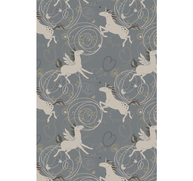 儿童盲人梦幻独角兽图案 - TenStickers