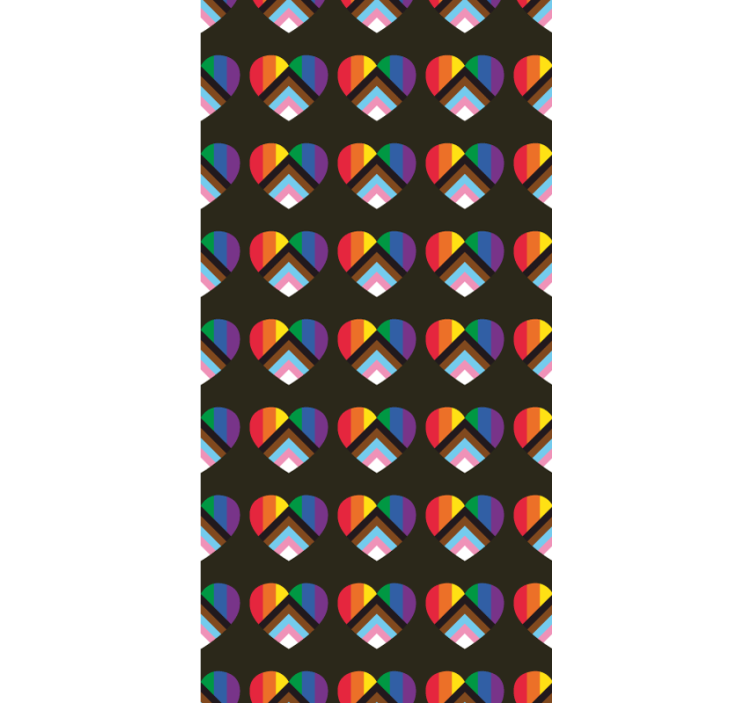 有趣的盲人展现生动心形图案 - TenStickers