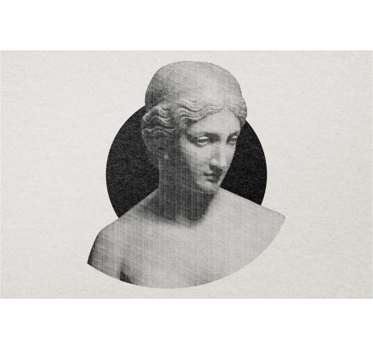 图案化的盲人传统雕塑半身像 - TenStickers