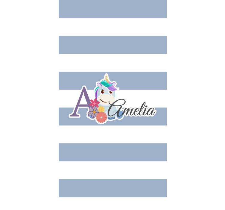 儿童盲人独角兽名字个性化定制 - TenStickers