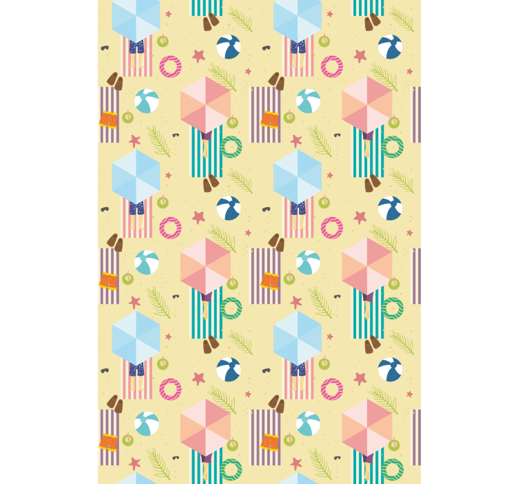 有趣的盲人沙滩伞图案 - TenStickers