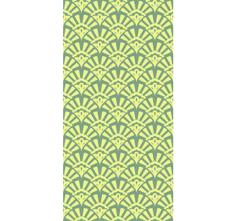 纹理和图案的盲人优雅叶子主题 - TenStickers