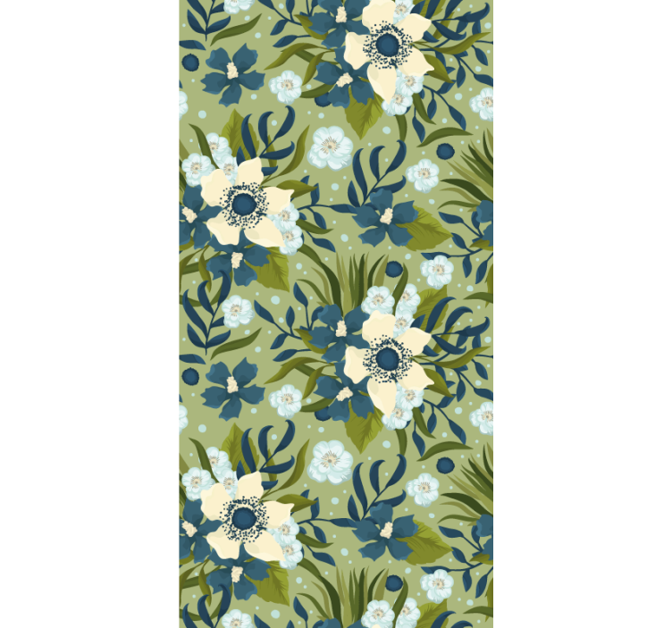 夏天五颜六色的花少年卷簾 - TenStickers