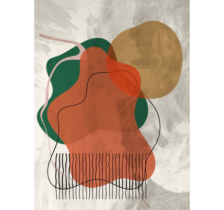 现代盲人抽象形态艺术作品 - TenStickers