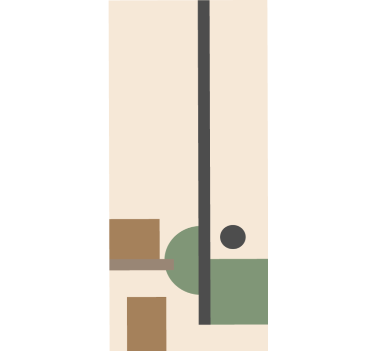 现代盲人几何抽象构图 - TenStickers