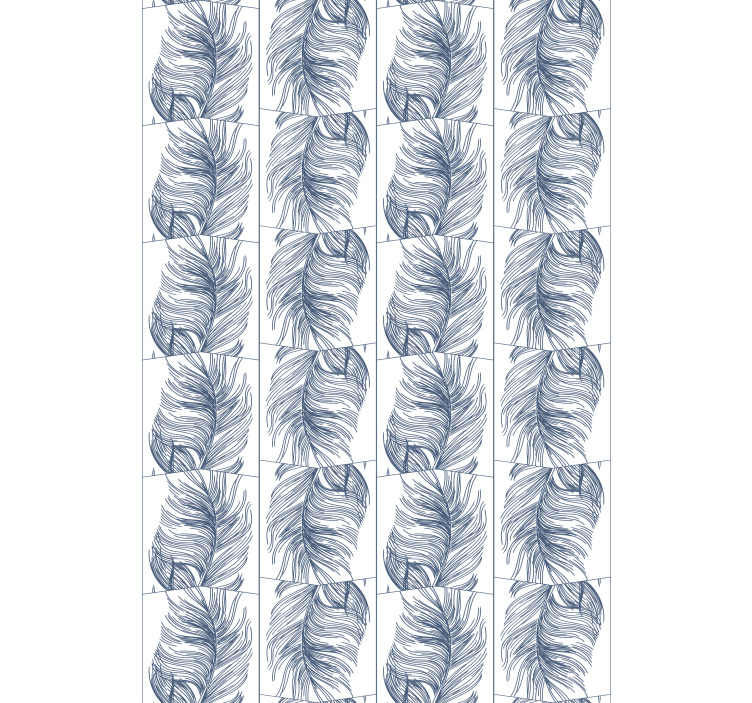 盲人花草造型米色叶子 - TenStickers