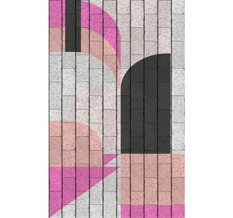 现代盲人几何建筑图案设计 - TenStickers