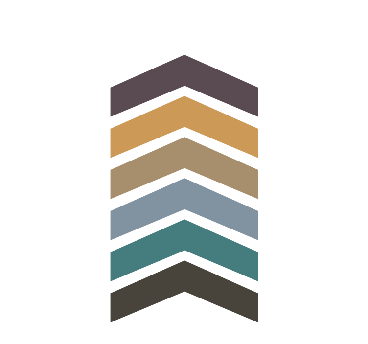 现代盲人切角图案层次设计 - TenStickers