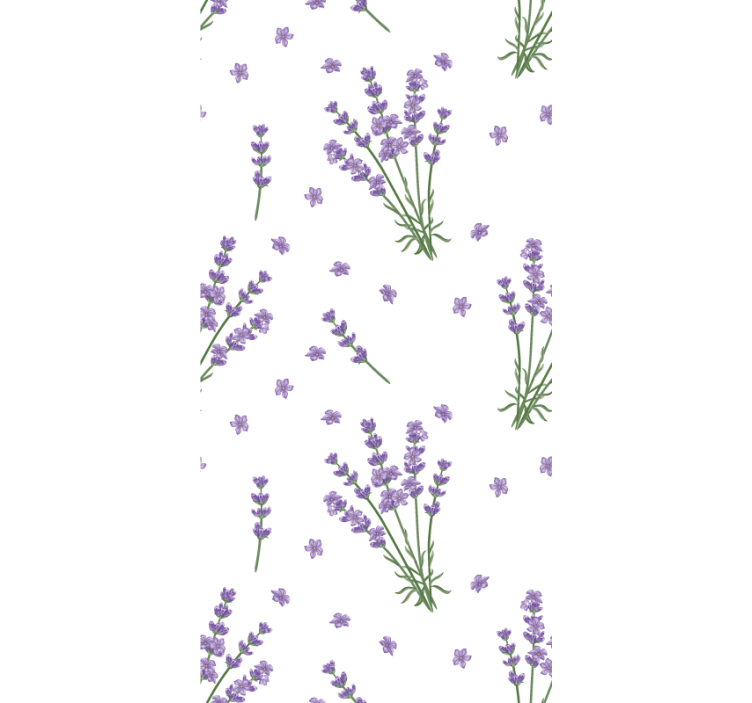 盲人花草简单设计薰衣草 - TenStickers