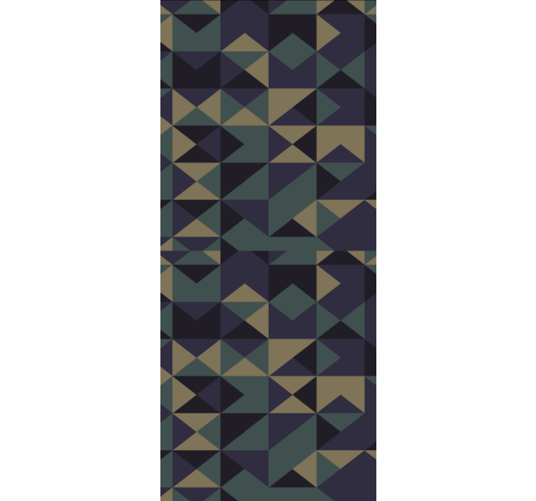 现代盲人几何图案积木 - TenStickers