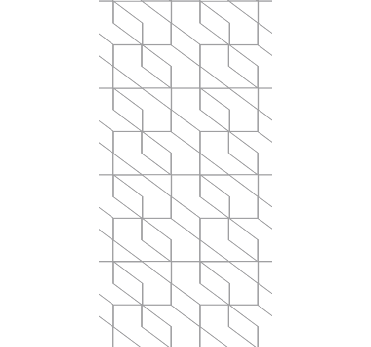 简约的白色纹理和图案卷簾 - TenStickers