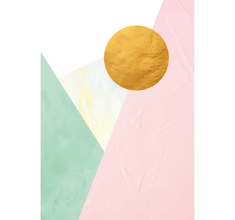 现代盲人黄金圆圈设计 - TenStickers