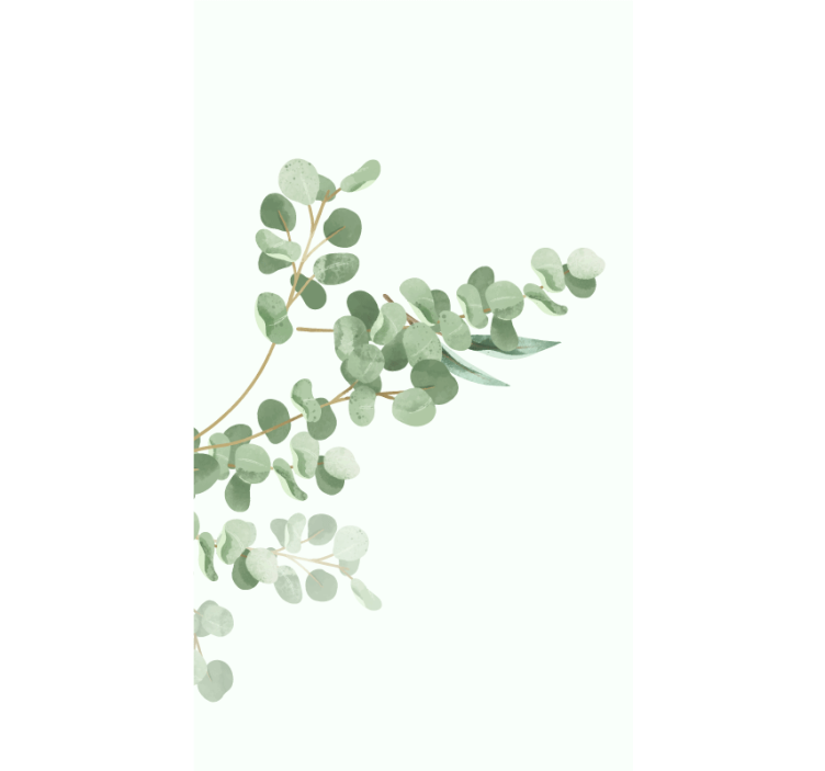 盲人花草桉树枝设计 - TenStickers