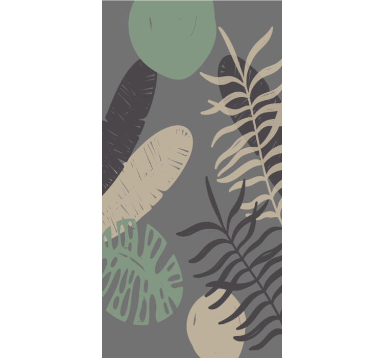 盲人花草热带绿植图案 - TenStickers