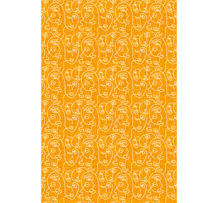 图案化的盲人风格化面部图案 - TenStickers