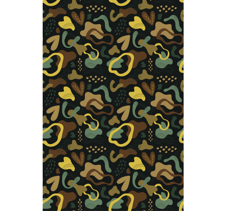 纹理和图案的盲人抽象叶片形状 - TenStickers