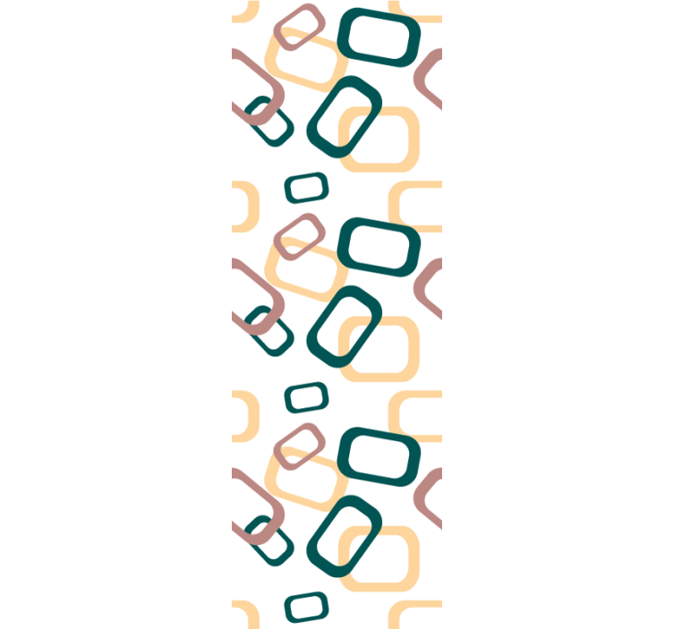 抽象的不规则形式北欧卷簾 - TenStickers