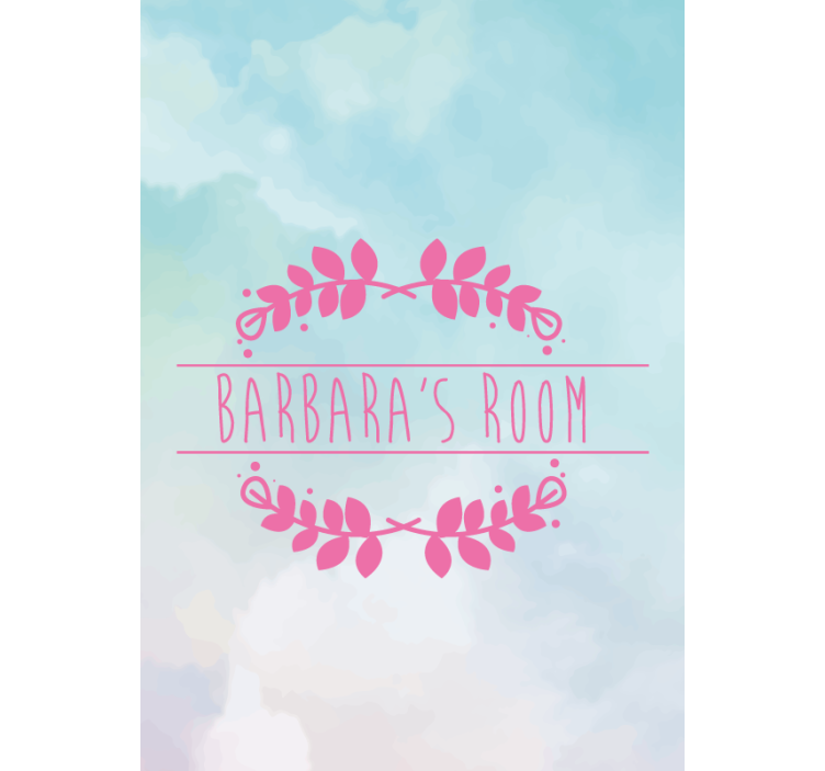 儿童卷簾 定制名字房间定制名字房間 - TenStickers