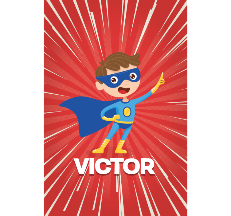 个人化的卷簾 超级小子 - TenStickers