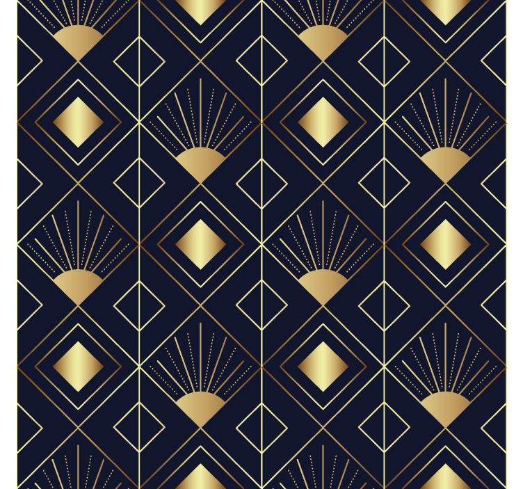 优雅的卷簾 装饰艺术风格 - TenStickers