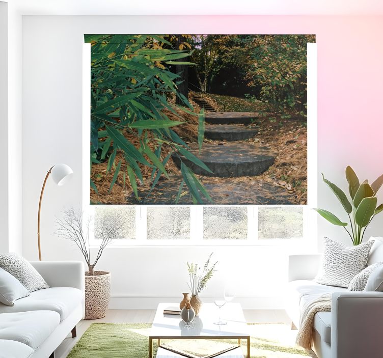 3d森林小路原版卷帘 - TenStickers