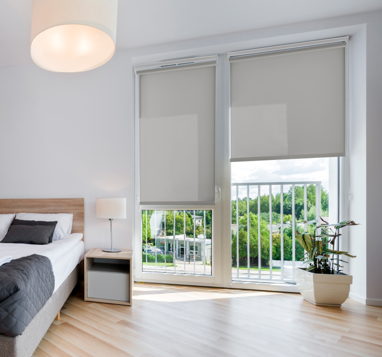 灰色半透明百叶窗 - TenStickers