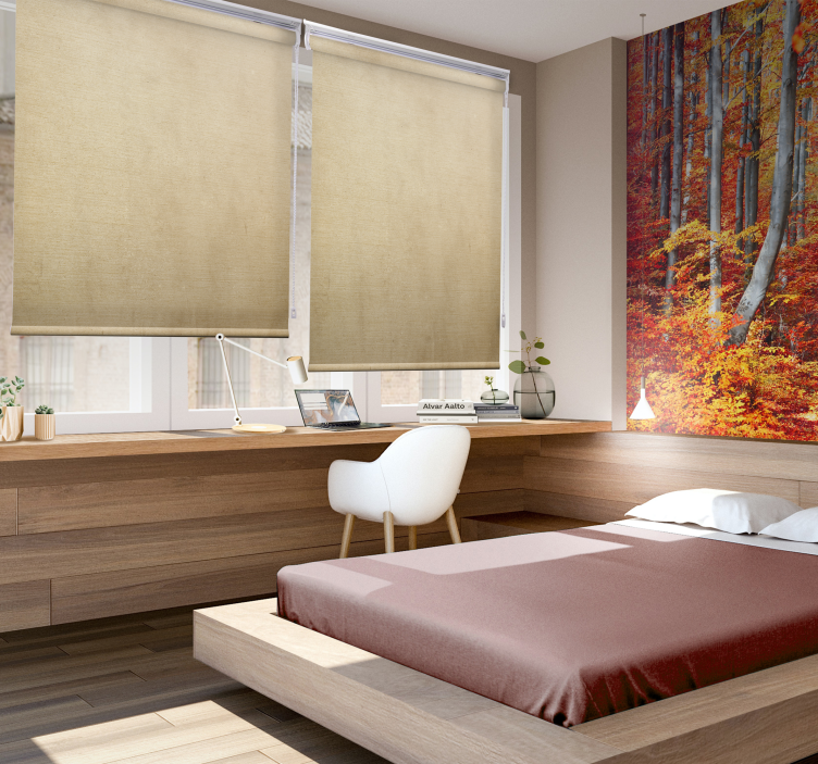 米色色调质朴卷帘 - TenStickers