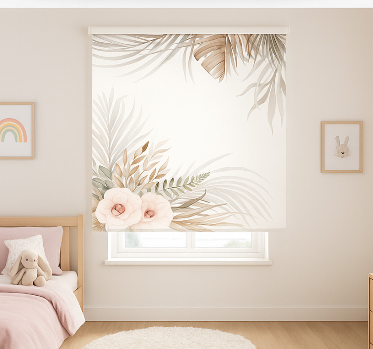 儿童盲人 波西米亚风花艺设计 - TenStickers