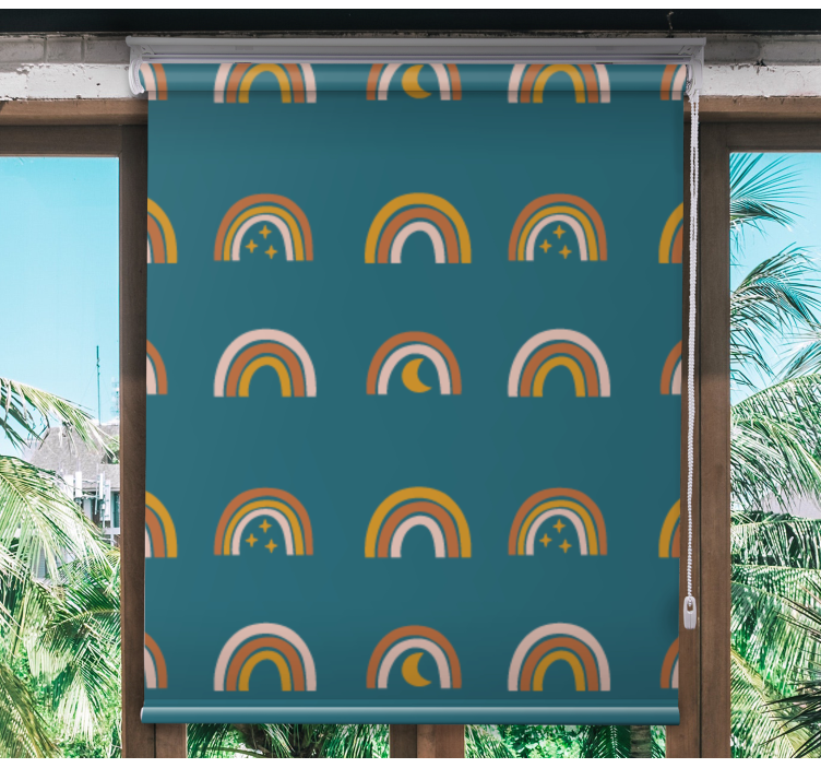 儿童盲人彩虹与星星 - TenStickers