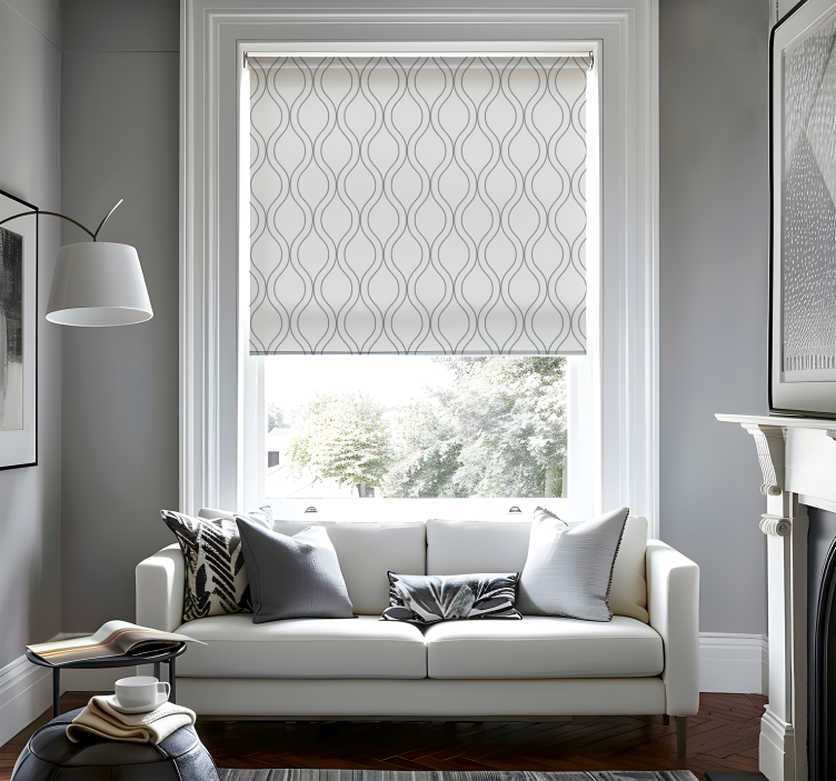 优雅的卷簾 曲线 - TenStickers