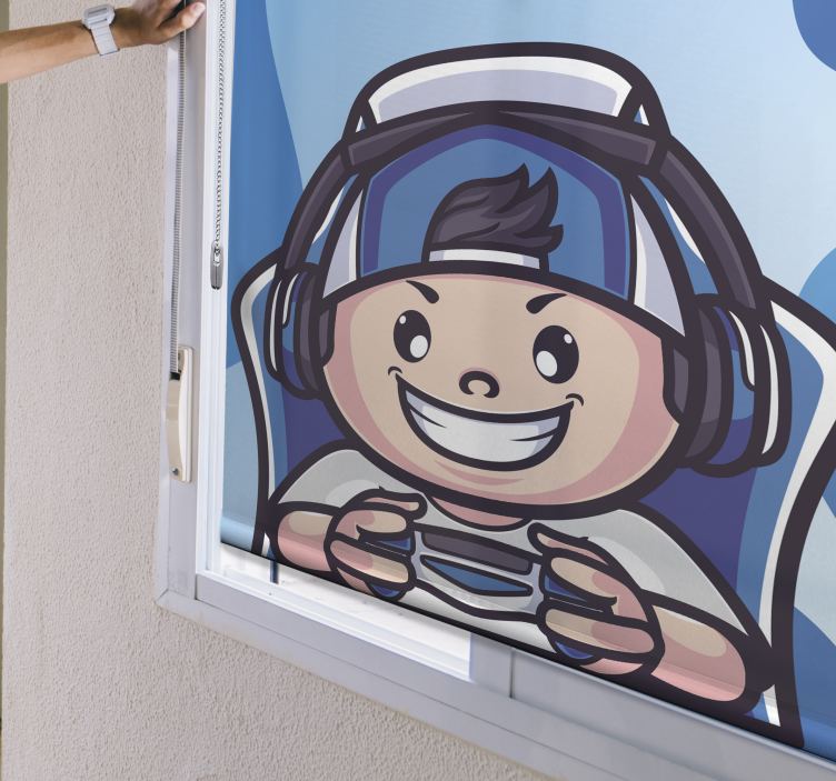 极客卷簾 性格开朗 - TenStickers