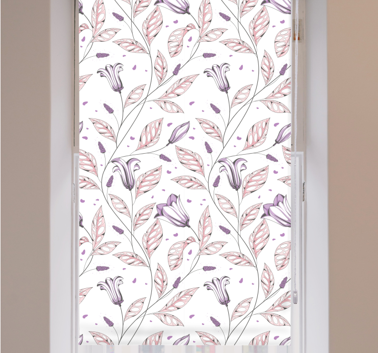 盲人花草植物叶子图案 - TenStickers