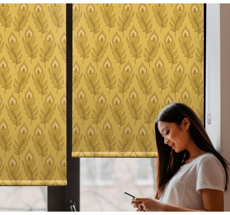 盲人花草优雅叶片图案 - TenStickers