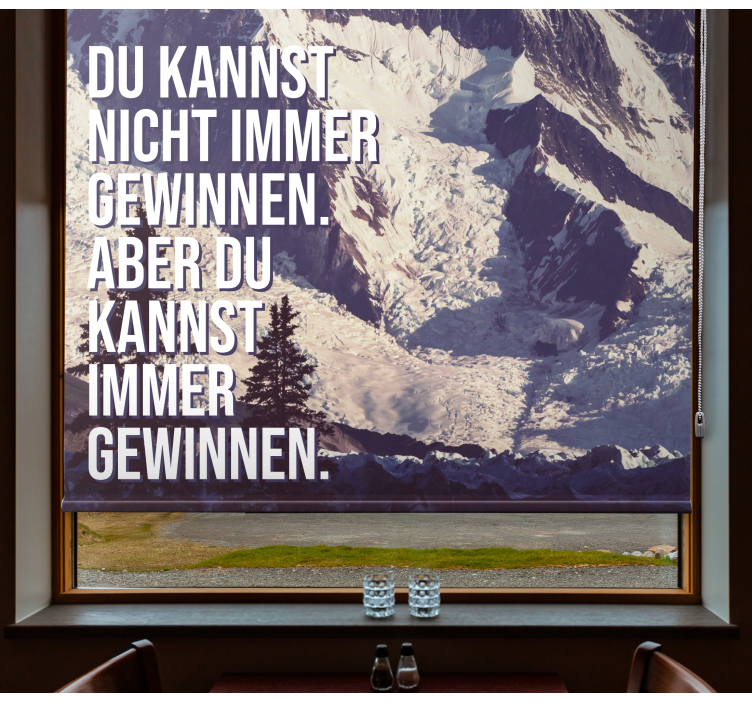 办公室百叶窗 登上山峰 - TenStickers