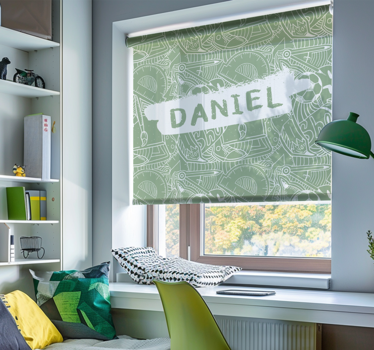 青年盲人绿色学校粉笔 - TenStickers