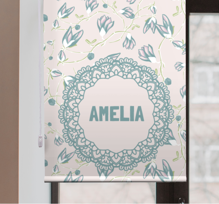 青年盲人名款精致花卉图案 - TenStickers