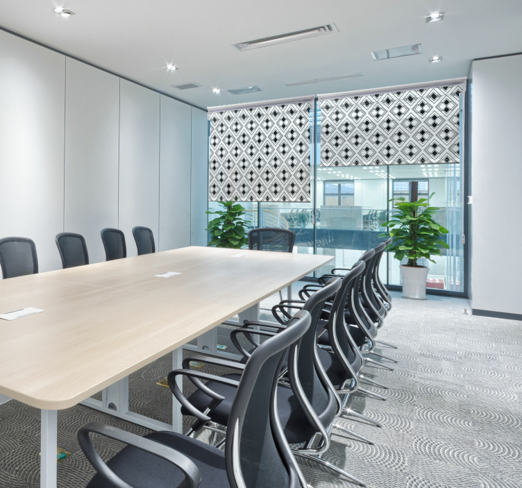 优雅的几何图案现代百叶窗 - TenStickers