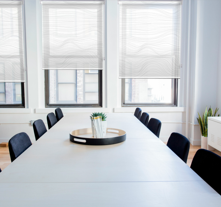 波浪帘优雅百叶帘 - TenStickers