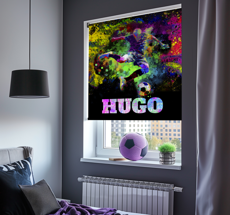 足球卷簾 多彩的设计 - TenStickers