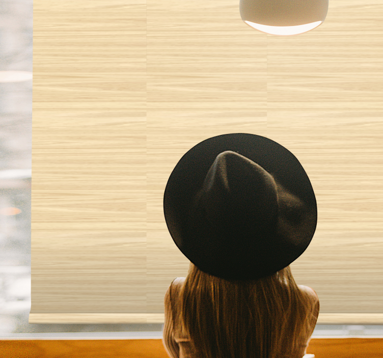 “japandi”设计木质效果客厅百叶窗 - TenStickers