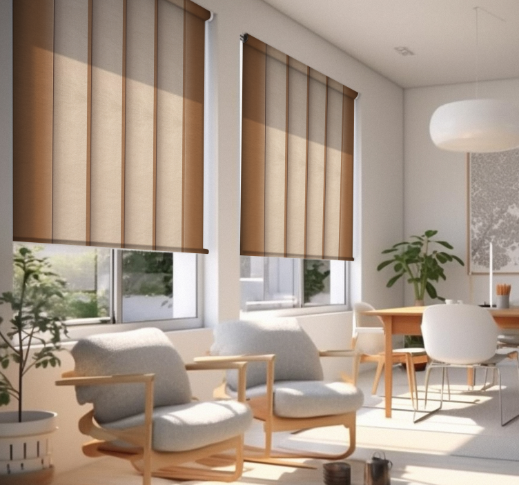 浅棕色的卷簾 日本面板纹理 - TenStickers