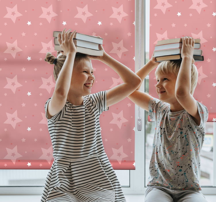 儿童卷簾 俏皮的星空图案 - TenStickers