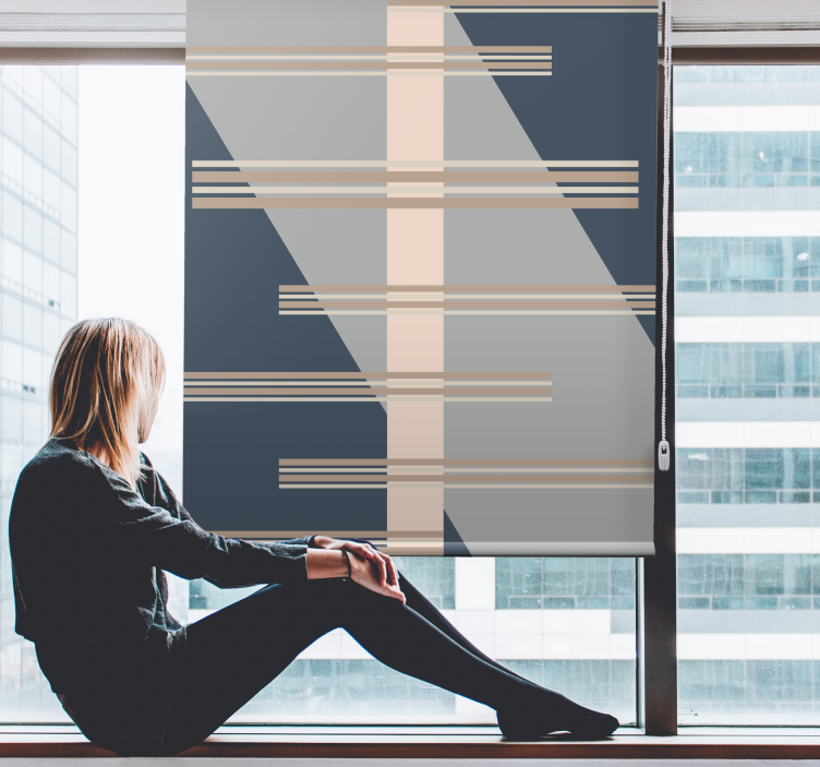 现代盲人几何线条主题 - TenStickers