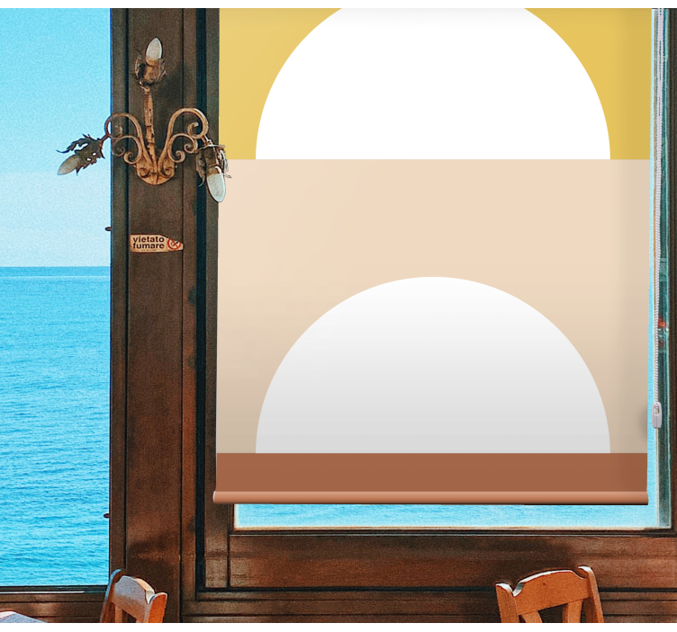 现代盲人升起的太阳圈 - TenStickers