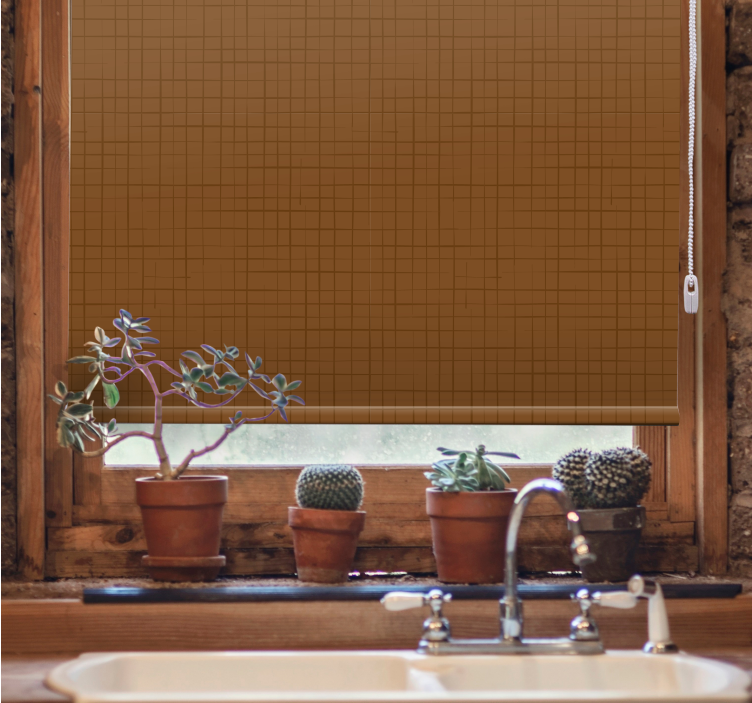 纹理和图案的盲人棕色方块表面 - TenStickers