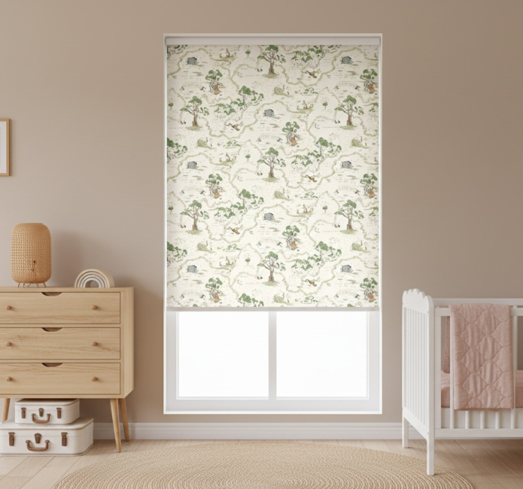 斯堪的纳维亚/北欧盲人艺术抽象森林树木 - TenStickers