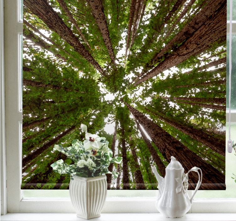 有树的百叶窗高顶设计 - TenStickers