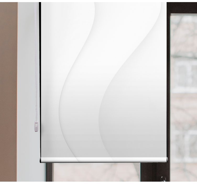 白色现代形状主卧室百叶窗 - TenStickers