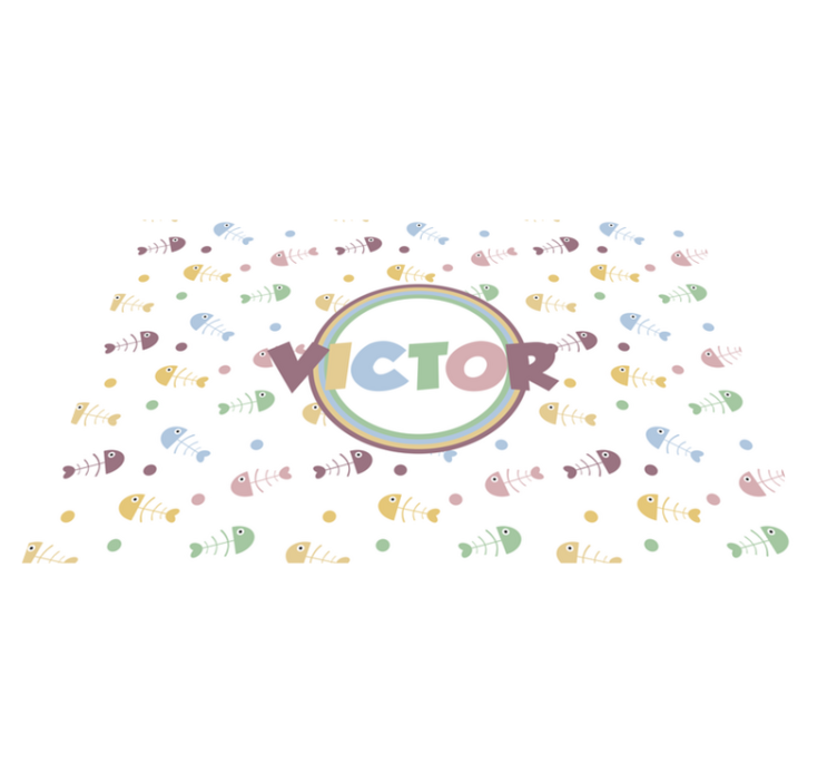 乙烯基儿童餐垫生动鱼主题 - TenStickers