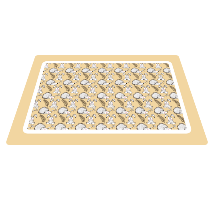 乙烯基儿童餐垫可爱卡通角色 - TenStickers